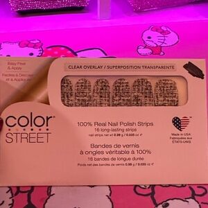 Color Street Clear Overlay Nail Strips